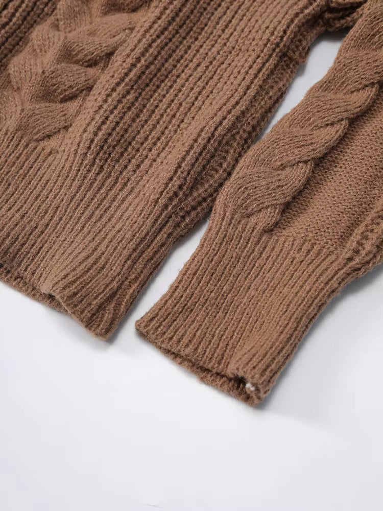 Wool button-up cardigan