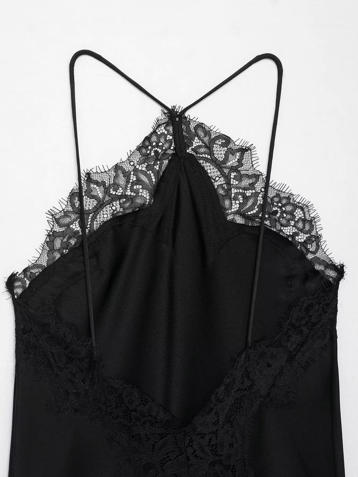 Lace Halter Midi Dress