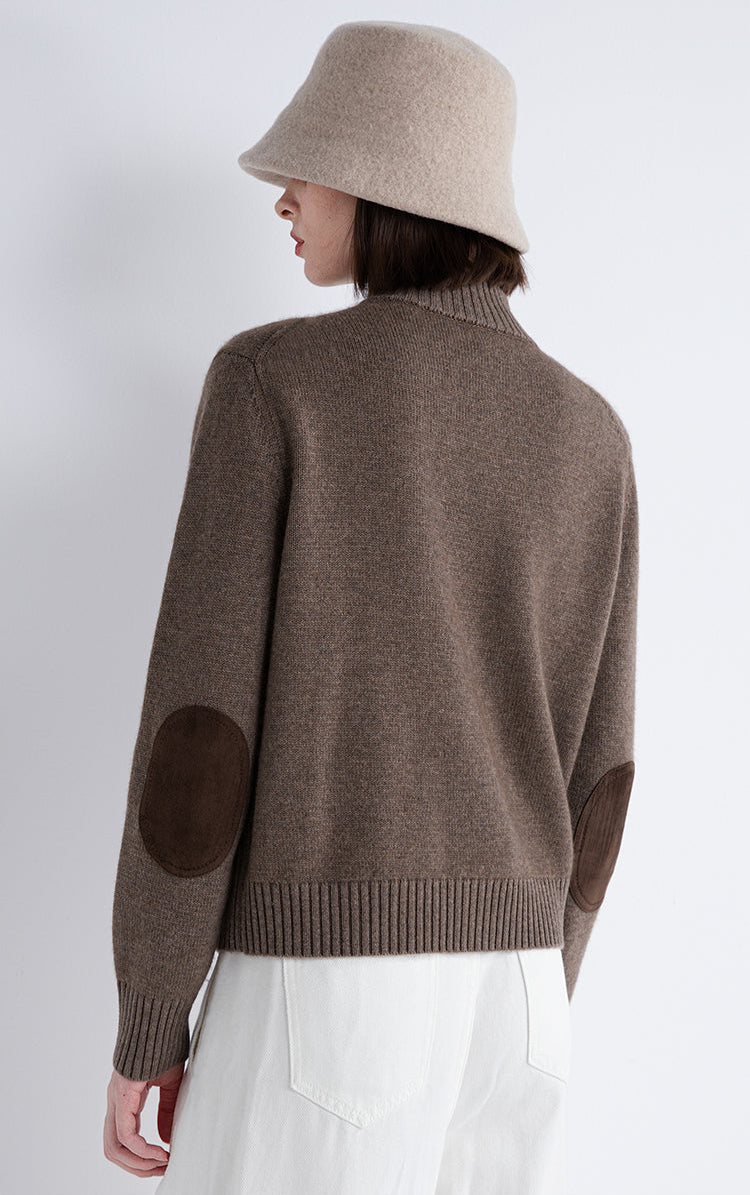 High-Neck Cardigan