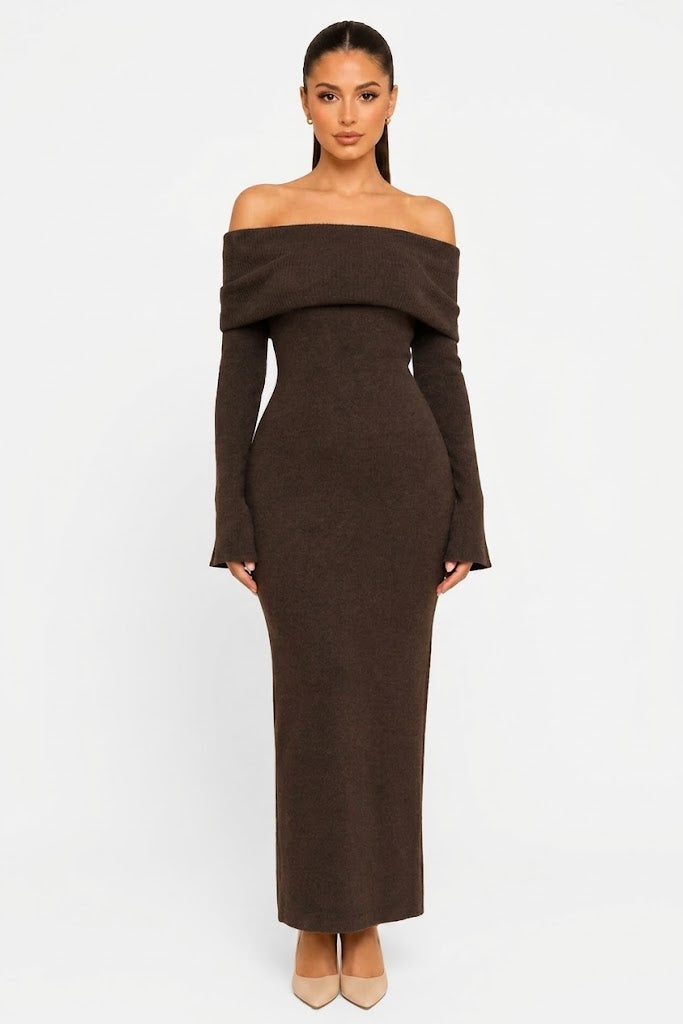 Noéva Off-Shoulder Knit Dress