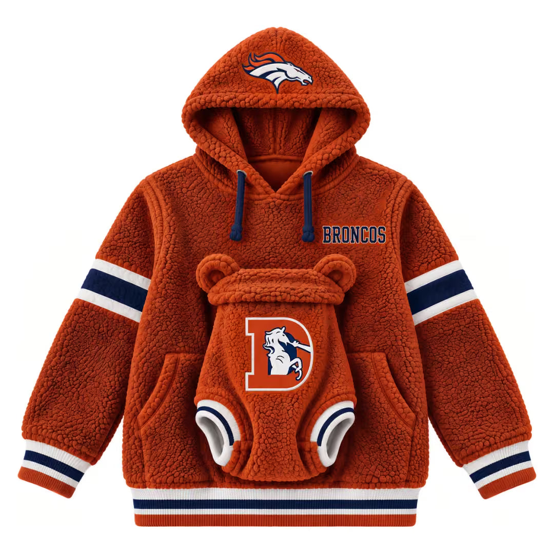 Hoodie team designs + baby outfit