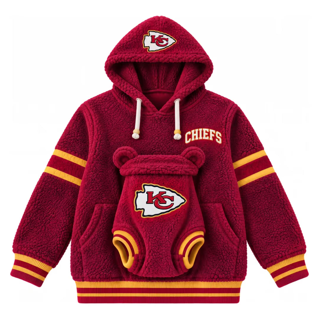 Hoodie team designs + baby outfit