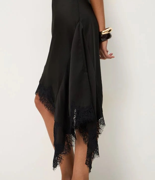 Lace Halter Midi Dress