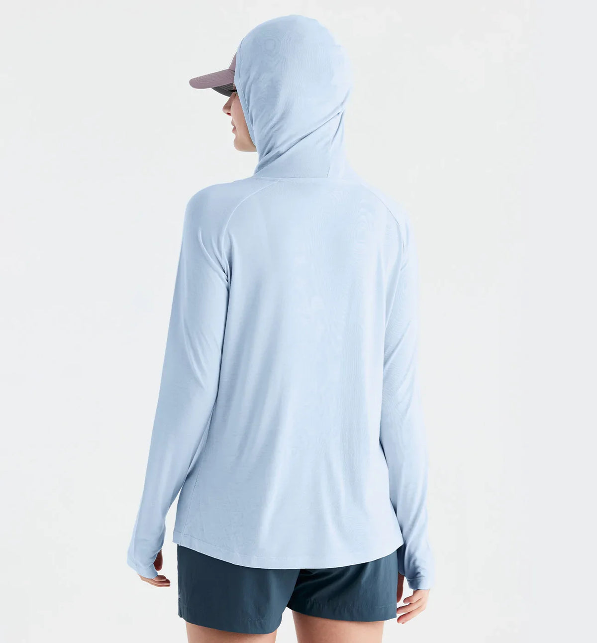 Women's Bamboo Lightweight Hoodie II - Clear Sky