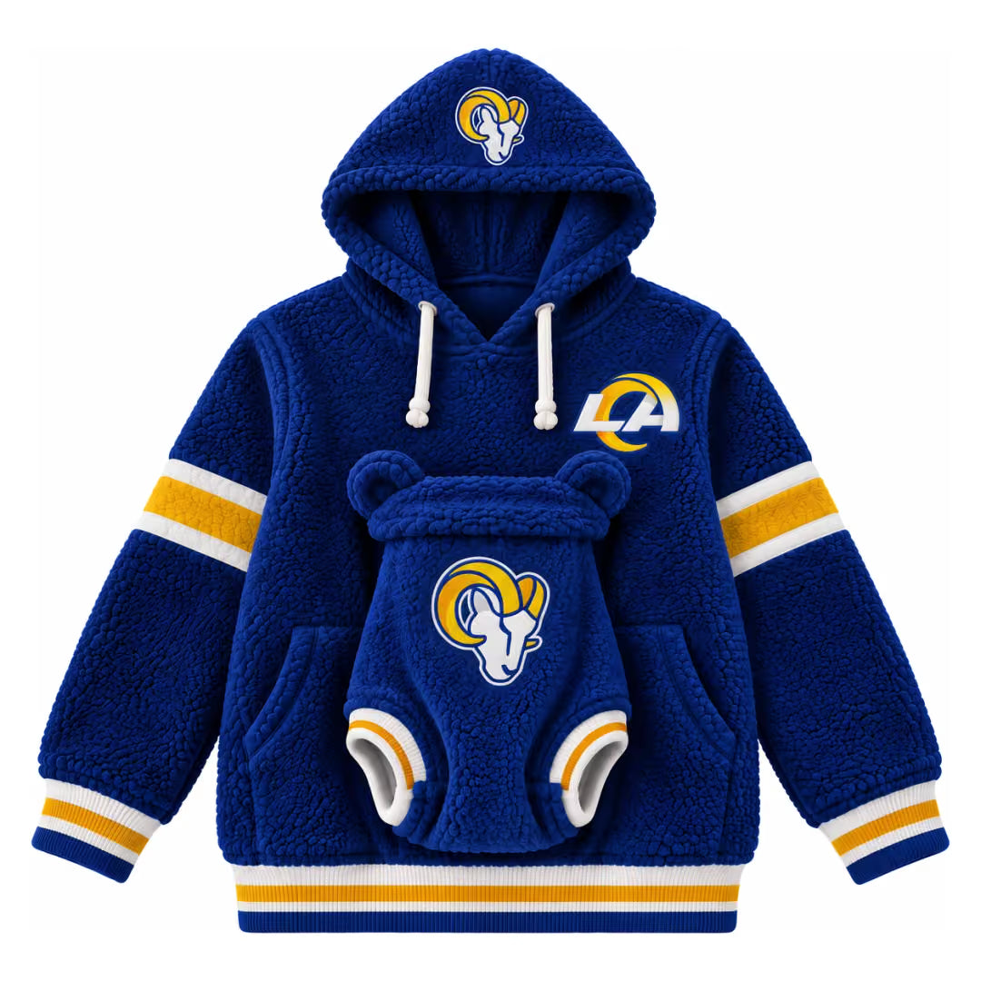 Hoodie team designs + baby outfit