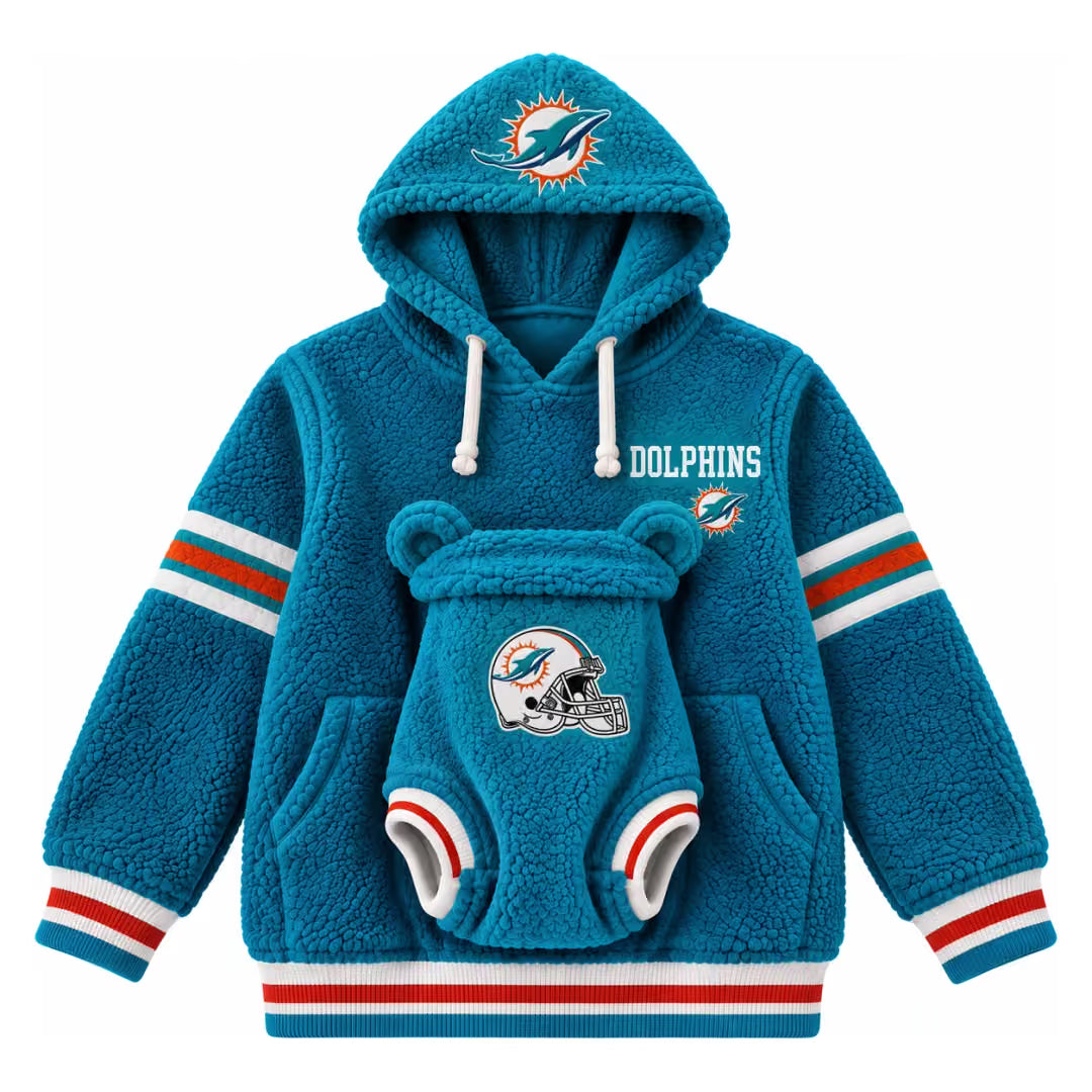 Hoodie team designs + baby outfit