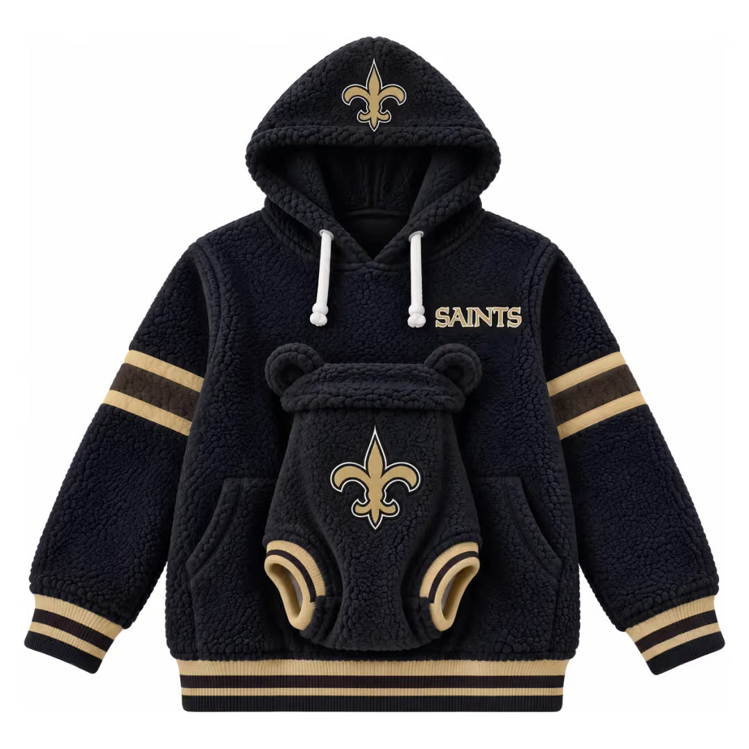 Hoodie team designs + baby outfit