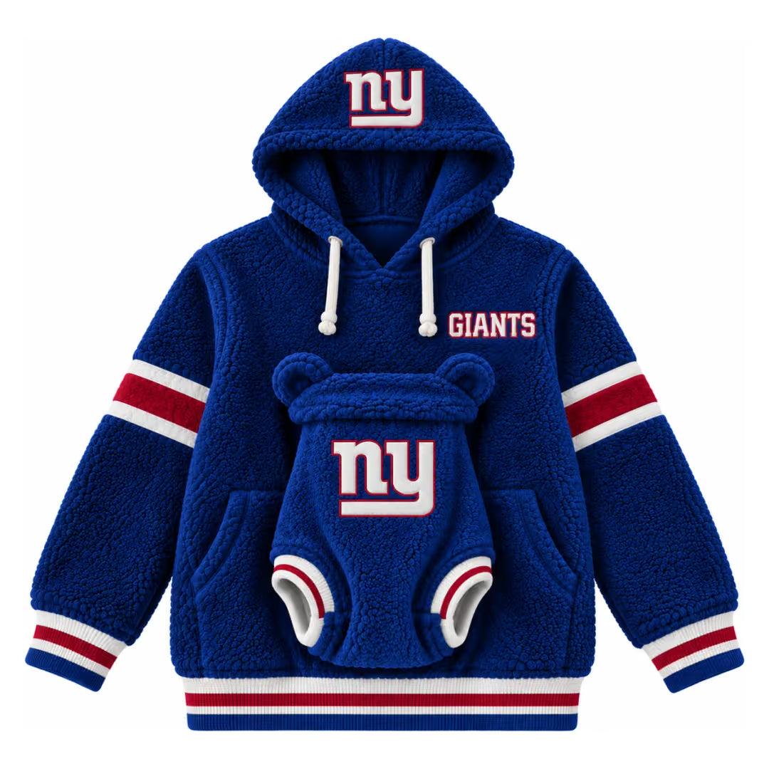 Hoodie team designs + baby outfit