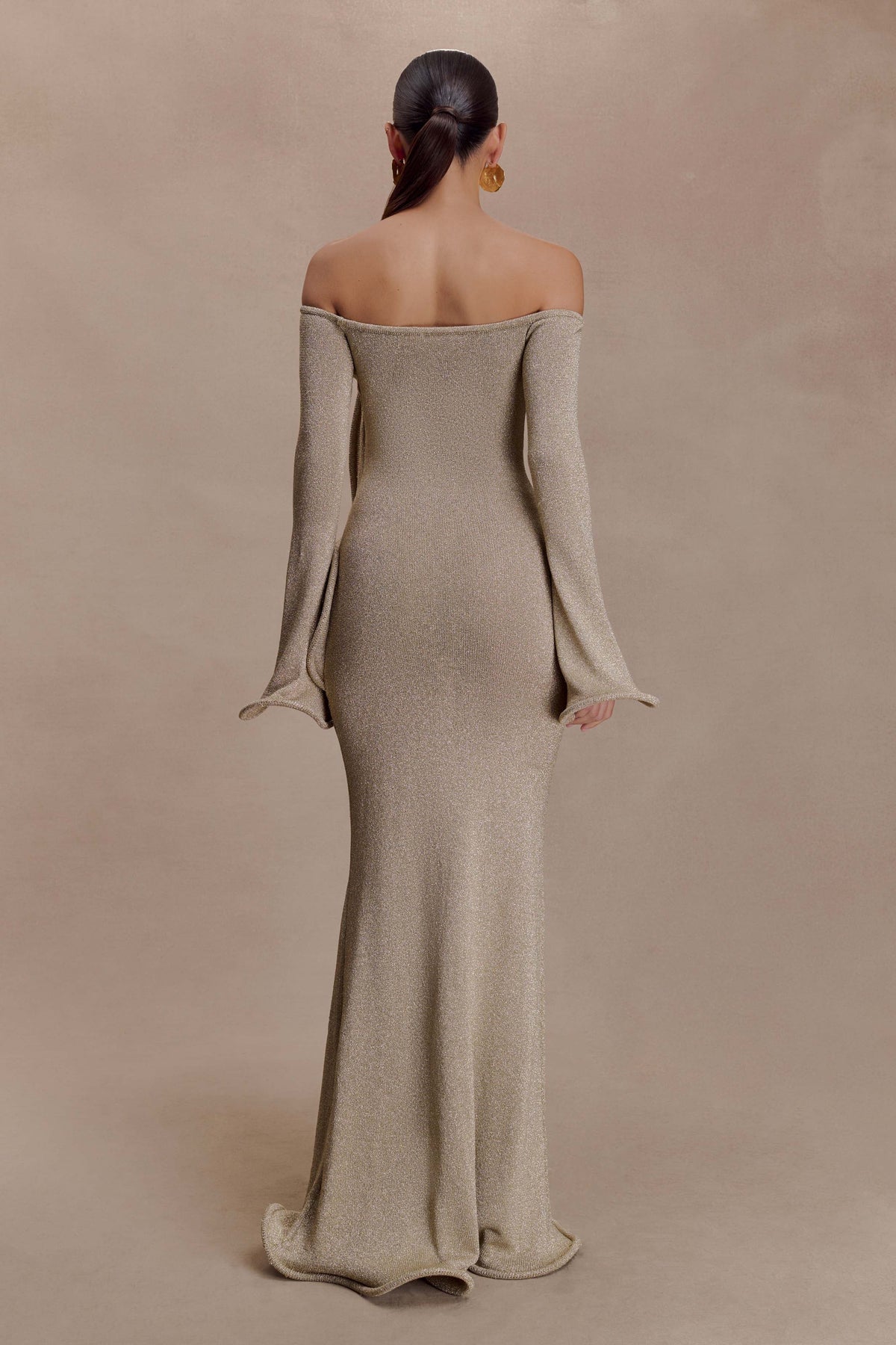 Sandrine Lurex Knit Maxi Dress