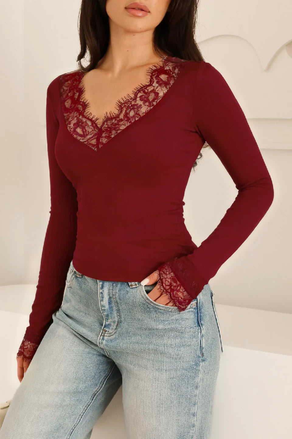 Ruby LaceTop
