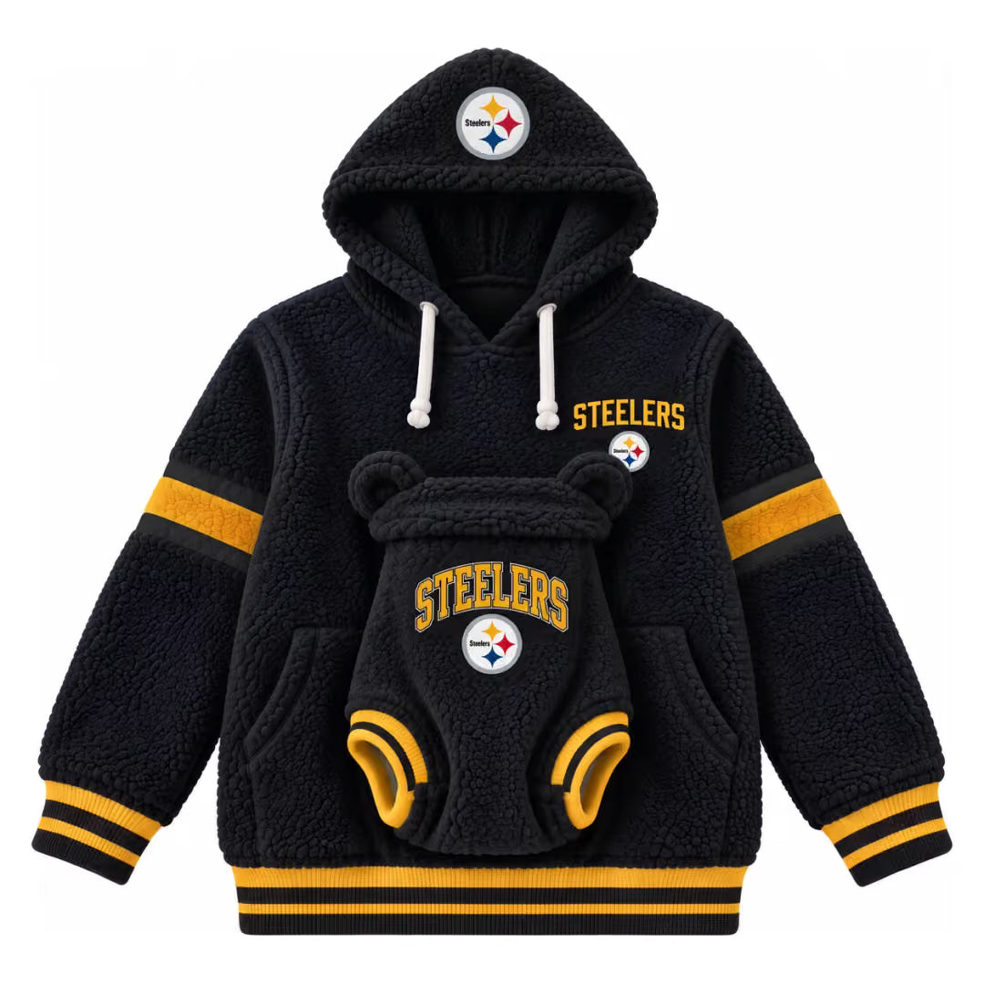 Hoodie team designs + baby outfit