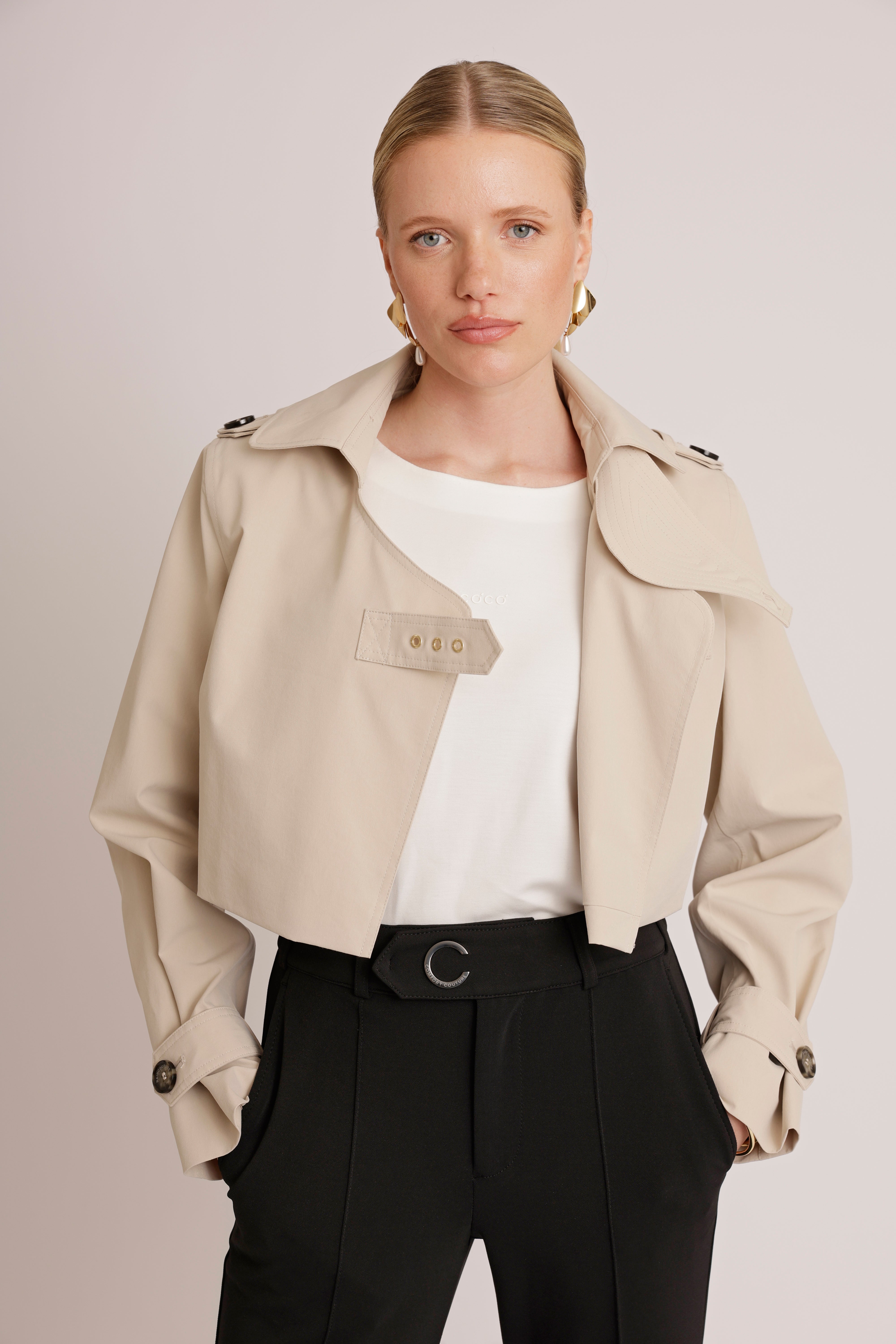 3-in-1 Trench Dress | Cream
