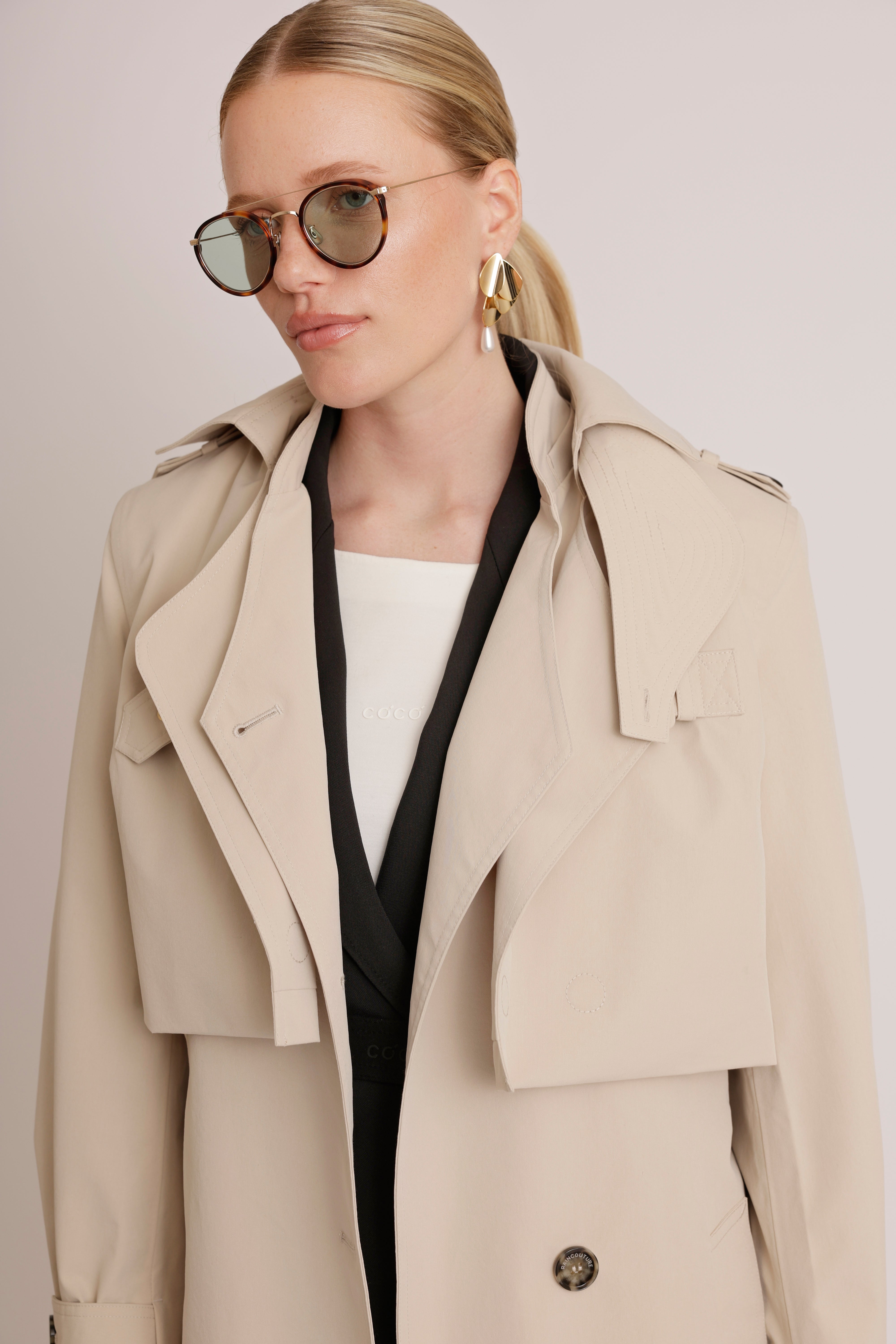 3-in-1 Trench Dress | Cream