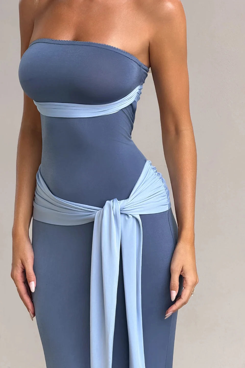 Two Tone Maxi Dress
