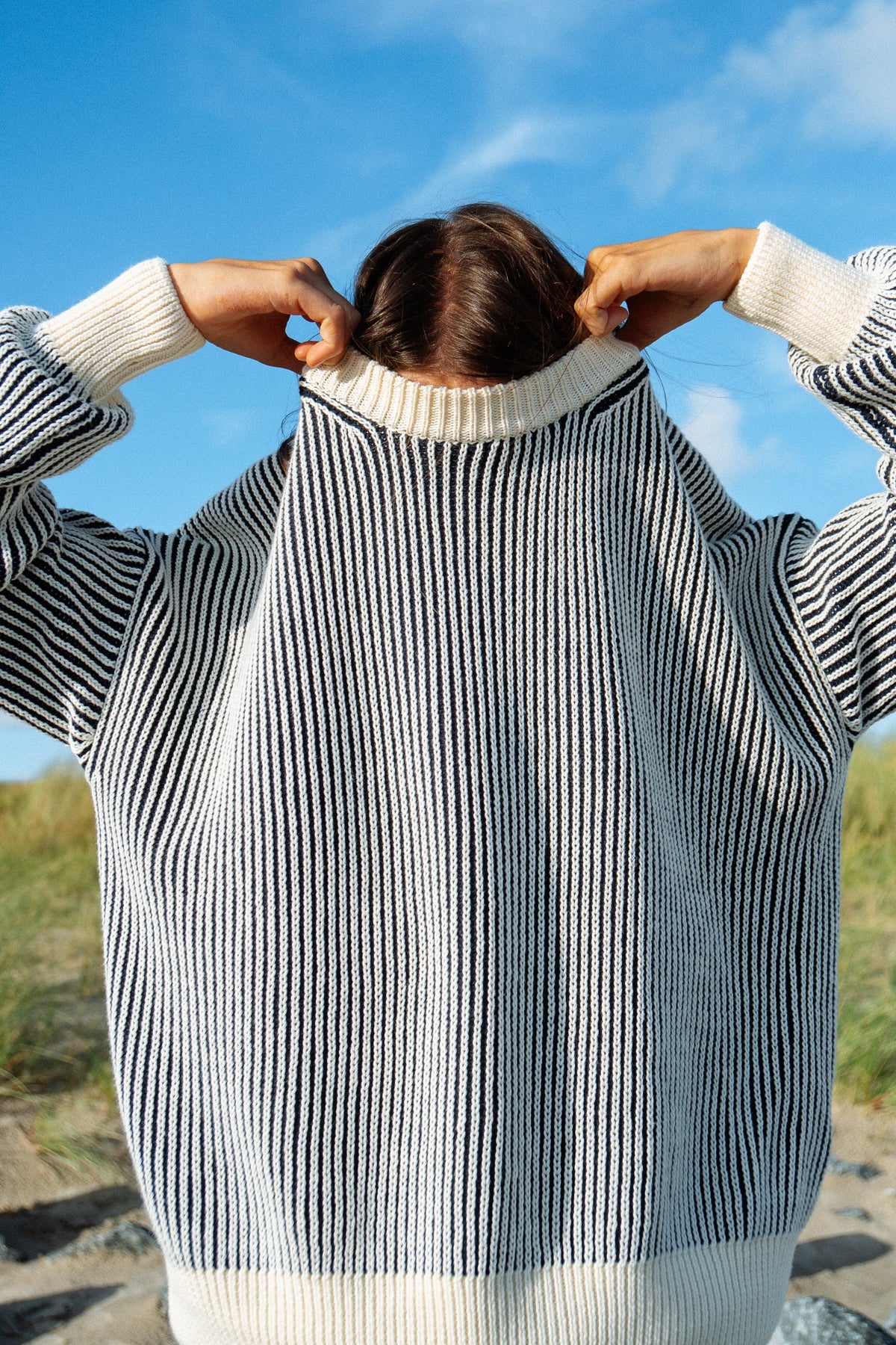 Hella Striped Knit Sweater