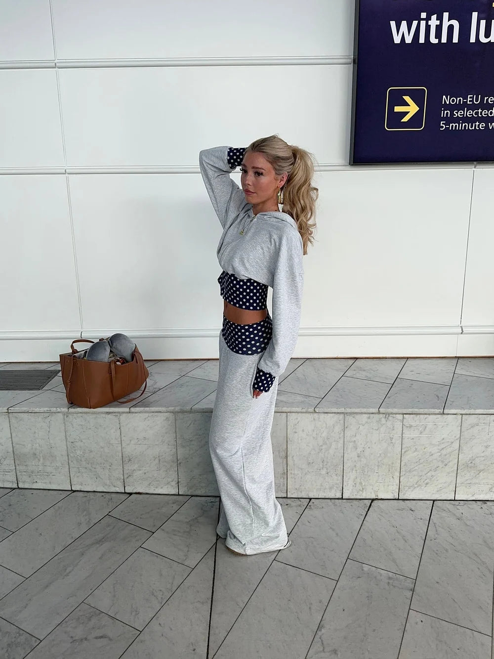 May sweatpants with polka dots